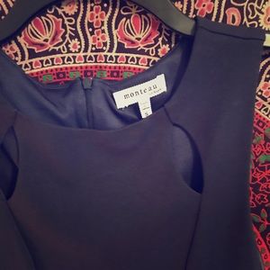 Navy sleeveless summer dress